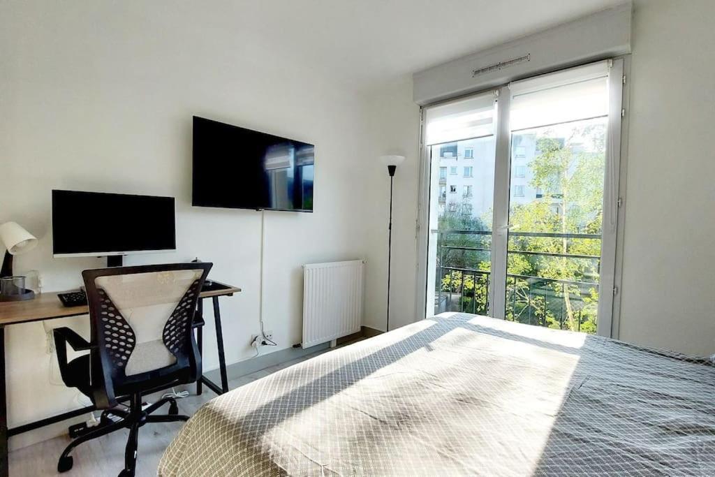Cosy Home 2, 2 Chambres, 6 Personnes, 3 Min Gare, Parking แซร์ฌี ภายนอก รูปภาพ